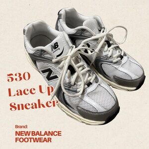 New Balance 530 White and Gray Sneakers